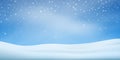 Snow background. Snowfall, snowflakes in different shapes. Christmas winter snowstorm blizzard