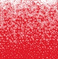 Snow background. Snowflakes pattern. Winter snowy Royalty Free Stock Photo