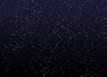 Snow Background Vector. Snowflakes on dark background. Falling snow vector image. EPS 10.