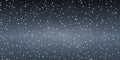 Snow black background. Christmas snowy winter design. White falling snowflakes, abstract landscape. Cold weather effect Royalty Free Stock Photo