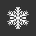 Snow on black background. Winter snowfall. Vector Royalty Free Stock Photo