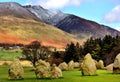 Snow on Blencathra summit