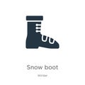 Snow boot icon vector. Trendy flat snow boot icon from winter collection isolated on white background. Vector illustration can be Royalty Free Stock Photo