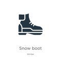 Snow boot icon vector. Trendy flat snow boot icon from winter collection isolated on white background. Vector illustration can be Royalty Free Stock Photo