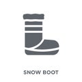 Snow Boot icon from Winter collection. Royalty Free Stock Photo