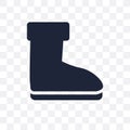 Snow Boot transparent icon. Snow Boot symbol design from Winter Royalty Free Stock Photo