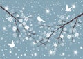 Snow Branches Royalty Free Stock Photo