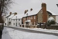 Snow at Broadwater. Worthing. UK Royalty Free Stock Photo