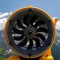 Snow cannon on the Dolomites in Italy Royalty Free Stock Photo