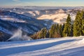 Snow cannons making artifical snow on Laliky slope on Velka Raca - Oscadnica ski resort