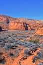 Snow Canyon State Park Red Sands hiking trail Cliffs National Conservation Area Wilderness St George, Utah, United States.