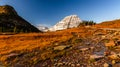 Snow Capped Bear Hat Mountain and Hidden Lake Pass