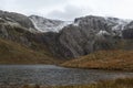 A snow capped Glyder Fawr Royalty Free Stock Photo