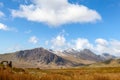 Snow Capped Glyderau, Snowdonia Royalty Free Stock Photo