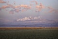 Snow Capped Longs Peak Mountain Sunrise Royalty Free Stock Photo