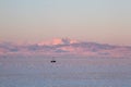 Snow Capped Longs Peak after a Winter Storm at sunrise Royalty Free Stock Photo