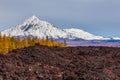 Mount Ostry Tolbachik, the highest point of volcanic complex on the Kamchatka, Russia.