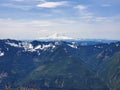 Snow capped Mount Rainier Royalty Free Stock Photo