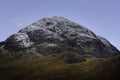 Snow capped mountain peak in Scottish highlands Royalty Free Stock Photo