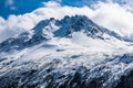 A Snow Capped Mountain Peak Royalty Free Stock Photo