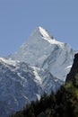 Snow capped mountain peak Sudarshan of Gangotri National Park