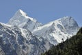 Snow capped mountain Sudarshan peak