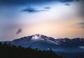 Snow Capped Mountain at Sunset or Sunrise - Pikes Peak