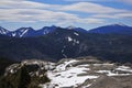 Snow capped mountains and alpine landscape in the Adirondacks, New York State Royalty Free Stock Photo