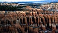 Snow capped mountains at Bryce National Park Royalty Free Stock Photo