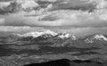 Snow Capped Mountains And Cloud Shadows Royalty Free Stock Photo