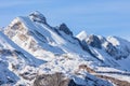 Snow-capped mountains in the French Pyrenees. Amazing background