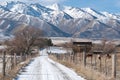 Snow capped mountains in Utah Royalty Free Stock Photo