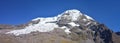 The snow capped peak of Mt Ausangate. Cordillera Vilcanota, Cusco, Peru Royalty Free Stock Photo