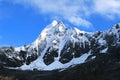 Snow Capped Peaks in Cordillera Blanca Royalty Free Stock Photo