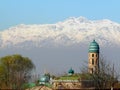 Snow-capped peaks of the Hissar range Royalty Free Stock Photo