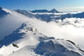 Snow capped summit of Tatry