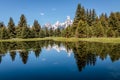 Snow Capped Tetons at Schwabachers Landing