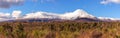 Snow capped volcanoes, Tongariro National Park, New Zealand Royalty Free Stock Photo