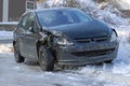 Snow Car Crash Royalty Free Stock Photo