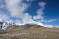 Snow clad mountains near Gurudongmar Lake