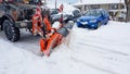 snow cleaner snowdrift shoovel machine winter road