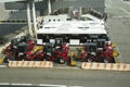 Snow clearing equipment and buses at Airport