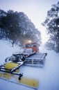 Snow clearing tractor Mt. Baw Baw Victoria Australia Royalty Free Stock Photo
