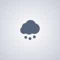 Snow, Cloud, vector best flat icon Royalty Free Stock Photo