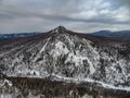 Snow coming. Icepeak. Russia. Ural& x27;s mountains