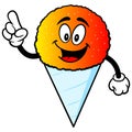 Snow Cone Talking Royalty Free Stock Photo