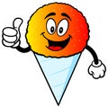 Snow Cone with Thumbs Up