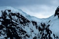 Snow Cornice on Mountains in Antarctica Royalty Free Stock Photo