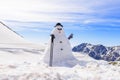 Snow corridor at Murodo Royalty Free Stock Photo