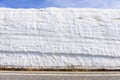 Snow corridor at Murodo